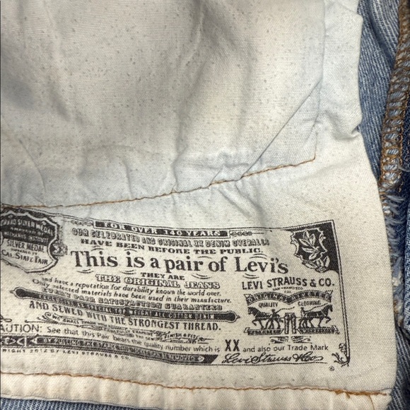 Levi's Light Blue Jean Cut-offs W 29 - Picture 11 of 12
